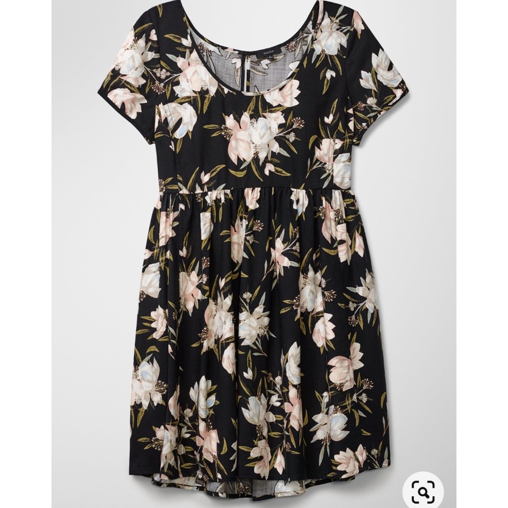 Aritzia Talula Black Floral Dress